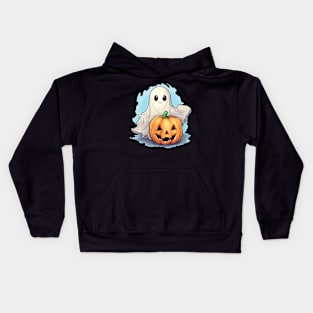 Cute Halloween Ghost Kids Hoodie